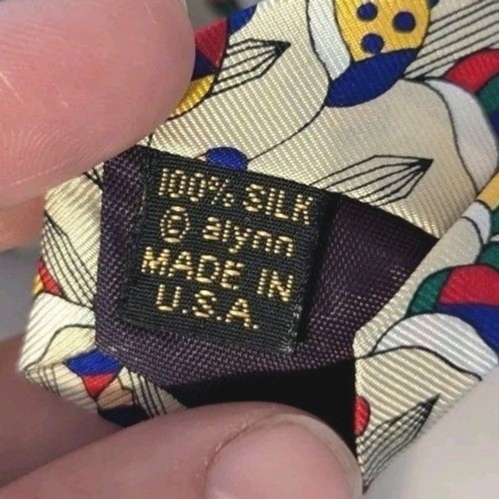 Alynn Men's To the Starting Gates 100% Silk Tie Horse Racing Jockey Made in USA - Picture 7 of 7